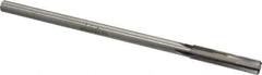 Made in USA - 0.319" Carbide-Tipped 4 Flute Chucking Reamer - Straight Flute, 9/32" Straight Shank, 1-1/2" Flute Length, 6" OAL - Eagle Tool & Supply