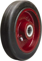 Hamilton - 6 Inch Diameter x 1-1/2 Inch Wide, Rubber on Cast Iron Caster Wheel - 280 Lb. Capacity, 1-3/4 Inch Hub Length, 5/8 Inch Axle Diameter, Straight Roller Bearing - Eagle Tool & Supply