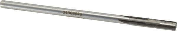 Made in USA - 0.304" Carbide-Tipped 4 Flute Chucking Reamer - Straight Flute, 9/32" Straight Shank, 1-1/2" Flute Length, 6" OAL - Eagle Tool & Supply