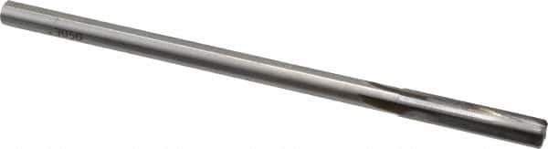 Made in USA - 0.305" Carbide-Tipped 4 Flute Chucking Reamer - Straight Flute, 9/32" Straight Shank, 1-1/2" Flute Length, 6" OAL - Eagle Tool & Supply