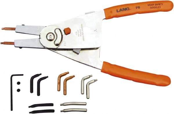 Lang - Standard Jaw, Snap Ring Plier - 4" OAL, Snap Ring Plier - Eagle Tool & Supply