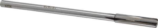 Made in USA - 0.345" Carbide-Tipped 4 Flute Chucking Reamer - Straight Flute, 9/32" Straight Shank, 1-1/2" Flute Length, 6" OAL - Eagle Tool & Supply
