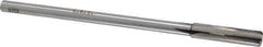 Made in USA - 0.345" Carbide-Tipped 4 Flute Chucking Reamer - Straight Flute, 9/32" Straight Shank, 1-1/2" Flute Length, 6" OAL - Eagle Tool & Supply
