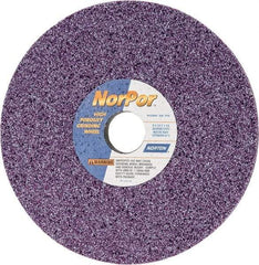 Norton - 8" Diam x 1-1/4" Hole x 1/2" Thick, G Hardness, 46 Grit Surface Grinding Wheel - Ceramic, Type 1, Coarse Grade, 3,600 Max RPM, Vitrified Bond, No Recess - Eagle Tool & Supply