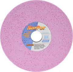 Norton - 8" Diam x 1-1/4" Hole x 1/2" Thick, H Hardness, 46 Grit Surface Grinding Wheel - Aluminum Oxide, Type 1, Coarse Grade, 3,600 Max RPM, Vitrified Bond, No Recess - Eagle Tool & Supply