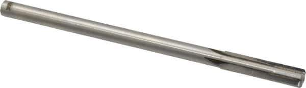 Made in USA - 0.411" Carbide-Tipped 4 Flute Chucking Reamer - Straight Flute, 3/8" Straight Shank, 1-3/4" Flute Length, 7" OAL - Eagle Tool & Supply