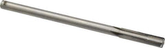 Made in USA - 0.411" Carbide-Tipped 4 Flute Chucking Reamer - Straight Flute, 3/8" Straight Shank, 1-3/4" Flute Length, 7" OAL - Eagle Tool & Supply