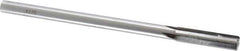 Made in USA - 0.417" Carbide-Tipped 4 Flute Chucking Reamer - Straight Flute, 3/8" Straight Shank, 1-3/4" Flute Length, 7" OAL - Eagle Tool & Supply
