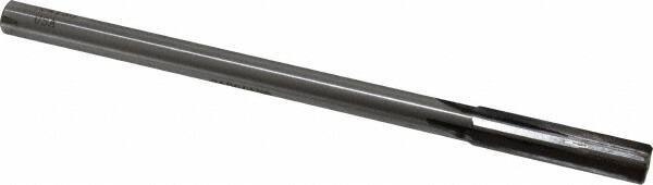 Made in USA - 0.418" Carbide-Tipped 4 Flute Chucking Reamer - Straight Flute, 3/8" Straight Shank, 1-3/4" Flute Length, 7" OAL - Eagle Tool & Supply