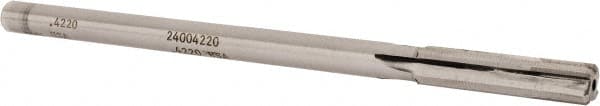 Made in USA - 0.422" Carbide-Tipped 4 Flute Chucking Reamer - Eagle Tool & Supply