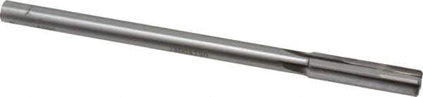 Made in USA - 0.429" Carbide-Tipped 4 Flute Chucking Reamer - Straight Flute, 3/8" Straight Shank, 1-3/4" Flute Length, 7" OAL - Eagle Tool & Supply