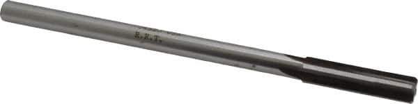 Made in USA - 0.432" Carbide-Tipped 4 Flute Chucking Reamer - Straight Flute, 3/8" Straight Shank, 1-3/4" Flute Length, 7" OAL - Eagle Tool & Supply