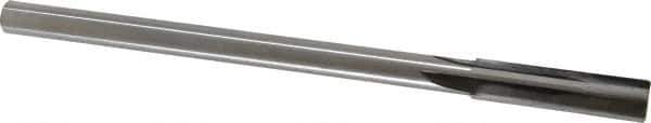 Made in USA - 0.435" Carbide-Tipped 4 Flute Chucking Reamer - Straight Flute, 3/8" Straight Shank, 1-3/4" Flute Length, 7" OAL - Eagle Tool & Supply