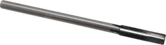 Made in USA - 0.436" Carbide-Tipped 4 Flute Chucking Reamer - Straight Flute, 3/8" Straight Shank, 1-3/4" Flute Length, 7" OAL - Eagle Tool & Supply