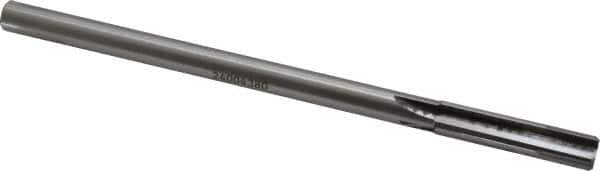 Made in USA - 7/16" Carbide-Tipped 4 Flute Chucking Reamer - Straight Flute, 3/8" Straight Shank, 1-3/4" Flute Length, 7" OAL - Eagle Tool & Supply