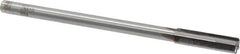 Made in USA - 0.441" Carbide-Tipped 4 Flute Chucking Reamer - Straight Flute, 3/8" Straight Shank, 1-3/4" Flute Length, 7" OAL - Eagle Tool & Supply