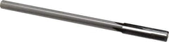 Made in USA - 0.442" Carbide-Tipped 4 Flute Chucking Reamer - Straight Flute, 3/8" Straight Shank, 1-3/4" Flute Length, 7" OAL - Eagle Tool & Supply