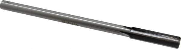 Made in USA - 0.445" Carbide-Tipped 4 Flute Chucking Reamer - Straight Flute, 3/8" Straight Shank, 1-3/4" Flute Length, 7" OAL - Eagle Tool & Supply