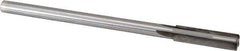 Made in USA - 0.454" Carbide-Tipped 4 Flute Chucking Reamer - Straight Flute, 3/8" Straight Shank, 1-3/4" Flute Length, 7" OAL - Eagle Tool & Supply