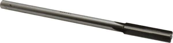 Made in USA - 0.46" Carbide-Tipped 4 Flute Chucking Reamer - Straight Flute, 3/8" Straight Shank, 1-3/4" Flute Length, 7" OAL - Eagle Tool & Supply