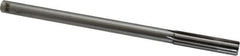 Made in USA - 0.479" Carbide-Tipped 6 Flute Chucking Reamer - Straight Flute, 7/16" Straight Shank, 2" Flute Length, 8" OAL - Eagle Tool & Supply