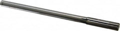 Made in USA - 0.496" Carbide-Tipped 6 Flute Chucking Reamer - Eagle Tool & Supply