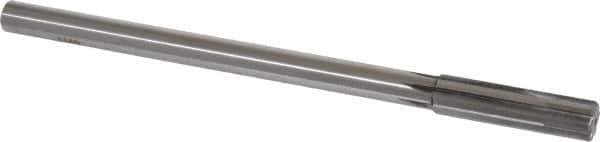 Made in USA - 0.514" Carbide-Tipped 6 Flute Chucking Reamer - Straight Flute, 7/16" Straight Shank, 2" Flute Length, 8" OAL - Eagle Tool & Supply