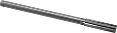 Made in USA - 0.517" Carbide-Tipped 6 Flute Chucking Reamer - Straight Flute, 7/16" Straight Shank, 2" Flute Length, 8" OAL - Eagle Tool & Supply