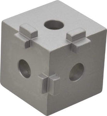 80/20 Inc. - Open Shelving Square Tri-Corner Connector - Aluminum, Use with Series 10 & Bolt Kit 3017 - Eagle Tool & Supply