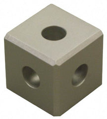 80/20 Inc. - Open Shelving Square Tri-Corner Connector - Aluminum, Use with Series 15 & Bolt Kit 3018 - Eagle Tool & Supply