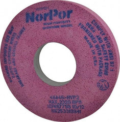 Norton - 14" Diam x 5" Hole x 2" Thick, H Hardness, 46 Grit Surface Grinding Wheel - Aluminum Oxide, Type 5, Coarse Grade, 2,320 Max RPM, Vitrified Bond, One-Side Recess - Eagle Tool & Supply