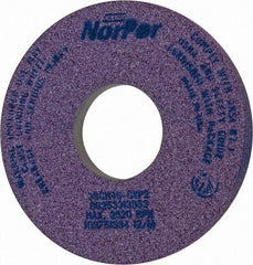 Norton - 14" Diam x 5" Hole x 1-1/2" Thick, G Hardness, 46 Grit Surface Grinding Wheel - Ceramic, Type 5, Coarse Grade, 2,320 Max RPM, Vitrified Bond, One-Side Recess - Eagle Tool & Supply