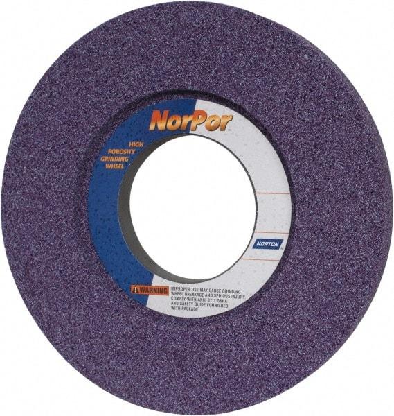 Norton - 14" Diam x 5" Hole x 1-1/2" Thick, H Hardness, 46 Grit Surface Grinding Wheel - Ceramic, Type 5, Coarse Grade, 2,320 Max RPM, Vitrified Bond, One-Side Recess - Eagle Tool & Supply