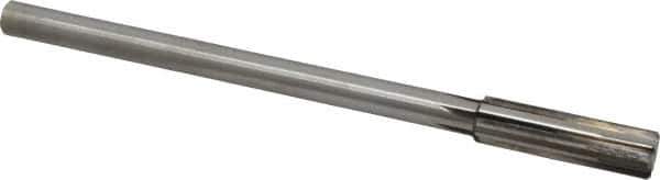 Made in USA - 0.564" Carbide-Tipped 6 Flute Chucking Reamer - Straight Flute, 7/16" Straight Shank, 2" Flute Length, 8" OAL - Eagle Tool & Supply
