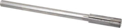 Made in USA - 0.579" Carbide-Tipped 6 Flute Chucking Reamer - Straight Flute, 7/16" Straight Shank, 2" Flute Length, 8" OAL - Eagle Tool & Supply