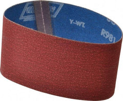 Norton - 3-1/2" Wide x 15-1/2" OAL, 60 Grit, Ceramic Abrasive Belt - Ceramic, Medium, Coated, Y Weighted Cloth Backing, Series R981 - Eagle Tool & Supply
