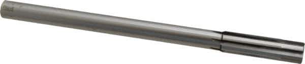 Made in USA - 0.639" Carbide-Tipped 6 Flute Chucking Reamer - Straight Flute, 9/16" Straight Shank, 2-1/4" Flute Length, 9" OAL - Eagle Tool & Supply