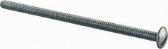 Value Collection - #10-24 UNC, 4" Length Under Head Slotted Drive Machine Screw - Truss Head, Grade 2 Steel, Zinc-Plated Finish, Without Washer - Eagle Tool & Supply