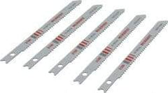 Milwaukee Tool - 3-5/8" Long, 14 Teeth per Inch, Bi-Metal Jig Saw Blade - Toothed Edge, 0.2813" Wide x 0.047" Thick, U-Shank - Eagle Tool & Supply