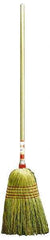 Weiler - 54" OAL Corn Bristle Broom - Wood Handle, 15" Bristle Length - Eagle Tool & Supply