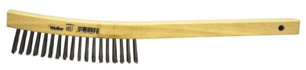 Weiler - Hand Wire/Filament Brushes - Wood Curved Handle - Eagle Tool & Supply
