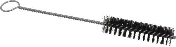 Weiler - 3" Long x 3/4" Diam Nylon Tube Brush - Single Spiral, 8-1/2" OAL, 0.012" Filament Diam, 1/8" Shank Diam - Eagle Tool & Supply