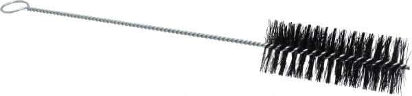 Weiler - 5" Long x 2" Diam Nylon Tube Brush - Single Spiral, 16-3/4" OAL, 0.014" Filament Diam, 3/16" Shank Diam - Eagle Tool & Supply