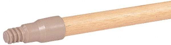 Weiler - 60 x 15/16" Wood Handle for Perma Sweep Floor Brushes - Threaded Connection, Tan - Eagle Tool & Supply