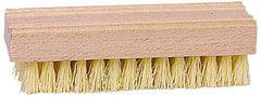 Weiler - Hand & Fingernail Scrub Brush - Plastic Bristles, Wood Block - Eagle Tool & Supply