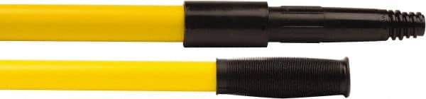 Weiler - 60 x 0.0833" Fiberglass Handle for Tapered or Threaded Holes - Threaded Connection, Yellow - Eagle Tool & Supply