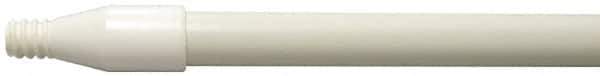 Weiler - 60 x 0.0833" Fiberglass Squeegee Handle - Threaded Connection, White - Eagle Tool & Supply