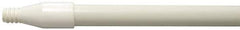 Weiler - 60 x 0.0833" Fiberglass Squeegee Handle - Threaded Connection, White - Eagle Tool & Supply