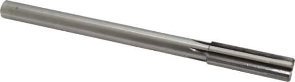 Made in USA - 3/4" Carbide-Tipped 6 Flute Chucking Reamer - Straight Flute, 5/8" Straight Shank, 2-1/2" Flute Length, 9-1/2" OAL - Eagle Tool & Supply