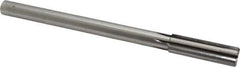 Made in USA - 3/4" Carbide-Tipped 6 Flute Chucking Reamer - Straight Flute, 5/8" Straight Shank, 2-1/2" Flute Length, 9-1/2" OAL - Eagle Tool & Supply